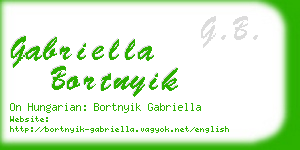 gabriella bortnyik business card